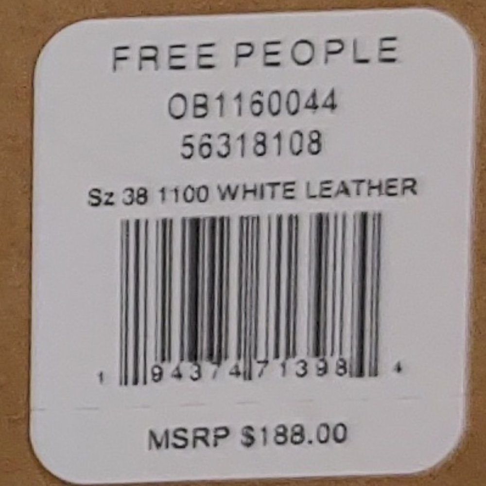 Free People James Chelsea Boot, White Leather - Picture 4 of 5